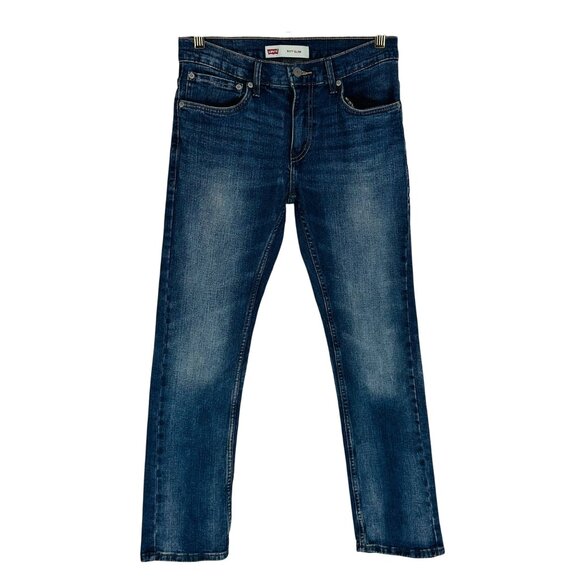 Levis 511 Slim Fit Boys Stretch Cotton Denim Jeans Medium Wash 16 Reg 28x28 - Picture 4 of 12